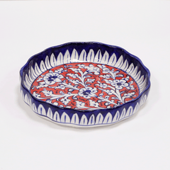 Round Serving Tray  - Multani Pottery