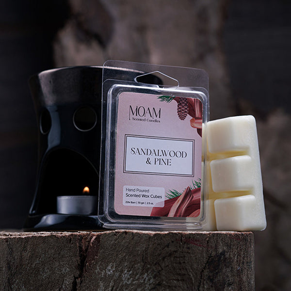 Scented Sandalwood & Pine Wax Cubes by MOAM