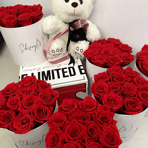 12 Pieces of Year-Lasting Infinity Roses in a Box - Can Last Up To 5 Years! by Shizeyls