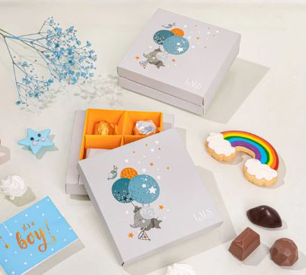 Assorted Classic Chocolates in Baby Elephant box by Lals