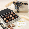 Assorted Chocolates in Silver Leather box by Lals